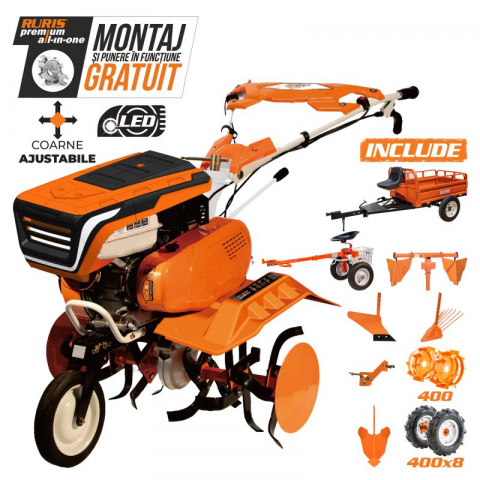 Agricultura - Motosapa Ruris 7500ACC6, 7 CP, benzina, 2+1 viteze + accesorii