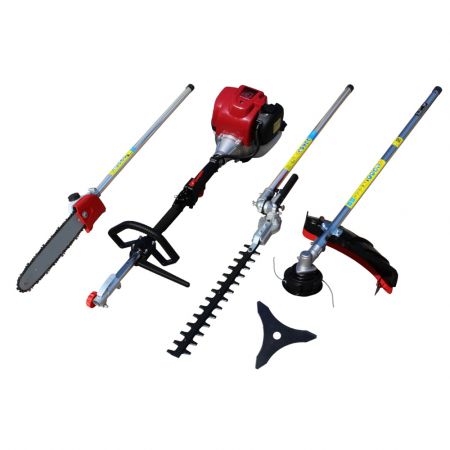 Sisteme combinate & multifuncționale - Motounealta multifunctionala AGT 3526 MULTI (motocoasa + emondor + trimmer gard viu), motor Honda GX35, 1.3 CP, 35.8 cmc, benzina, 4 timpi