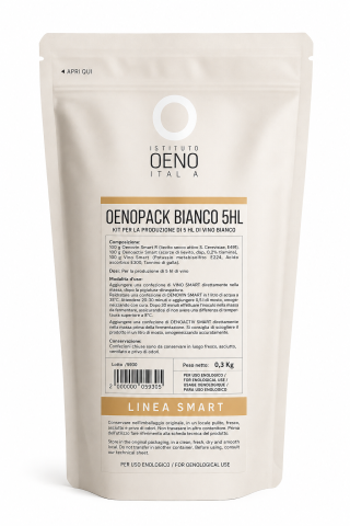Vinificatie & Distilare - OENOPACK BIANCO - Pachet pentru vinuri albe (compus antioxidant, activant de fermentare, drojdie)