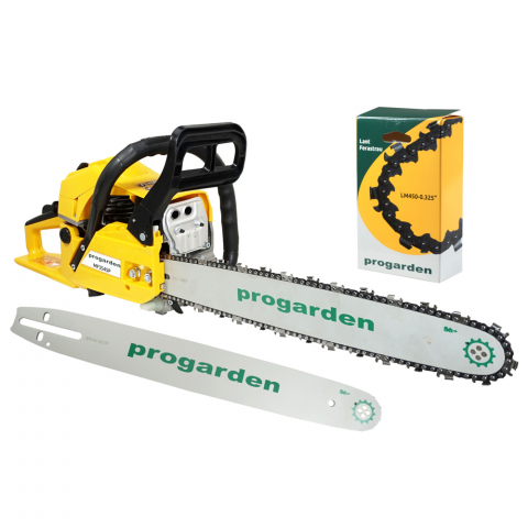 Casa si Gradina - Pachet Drujba / Motofierastrau ProGARDEN MF3545P, 3.4 CP, 55 cmc, 2 lame si 2 lanturi
