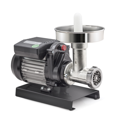 Pachet - Masina de tocat carne electrica nr. 5, Reber 9502 NI, 400 W, 30-50 kg/h, vas inox + Accesoriu stors rosii Reber 8710 N, nr. 3, accesorii inox [1]