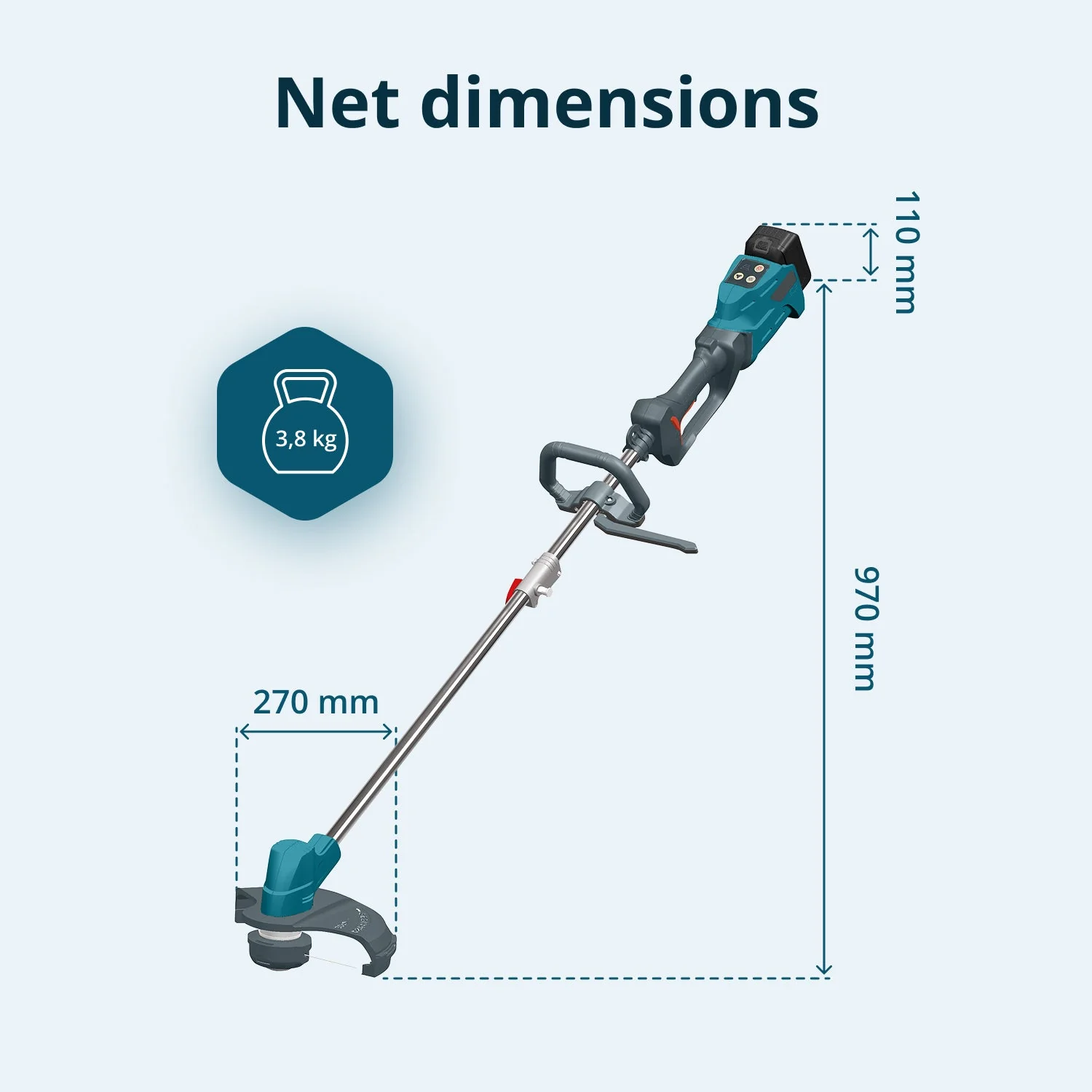 Pachet - Masina tuns gazon Konner & Sohnen KS 33LM-20V + Trimmer tuns iarba KS BCT-20V + CADOU 1 acumulator 20V, 4Ah [16]
