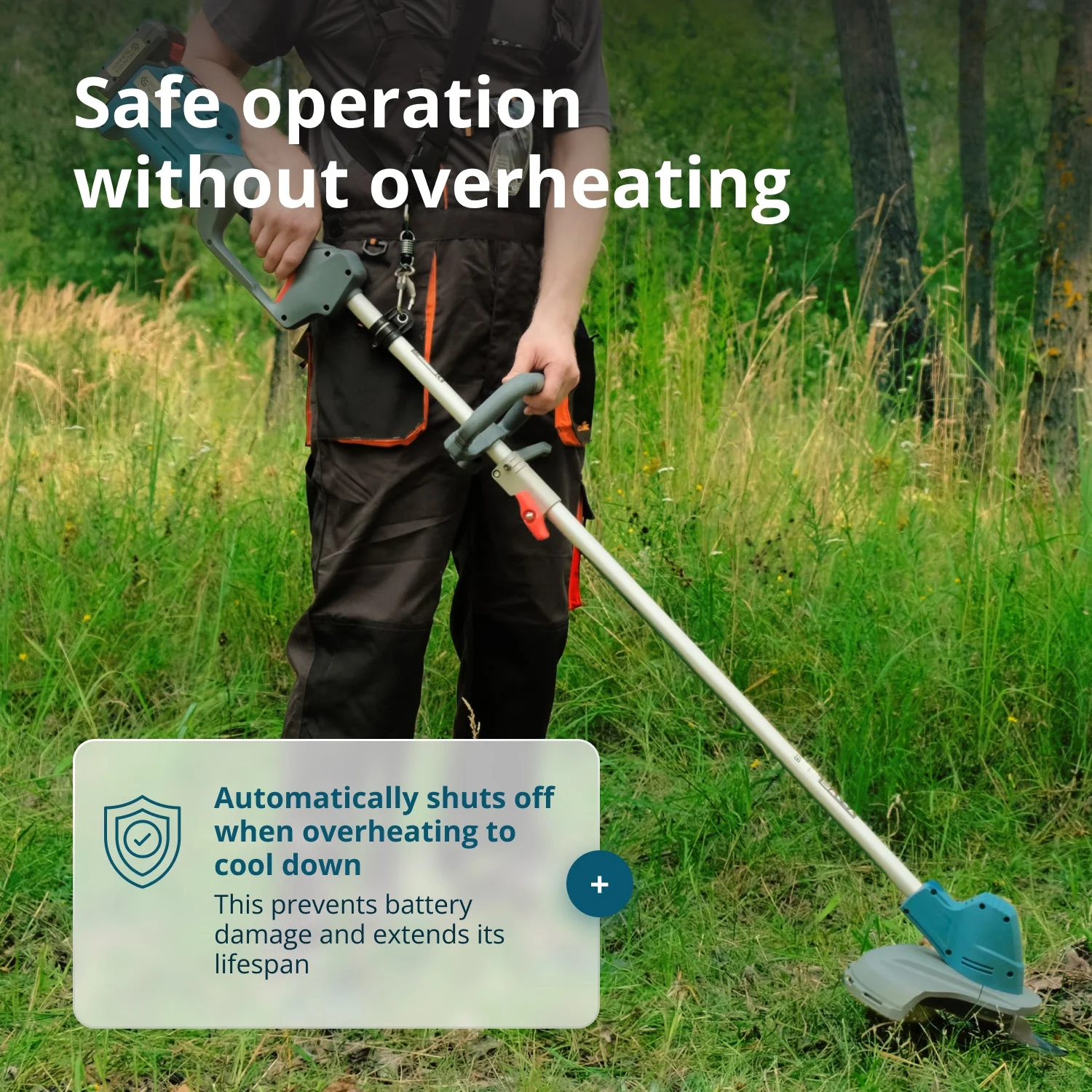 Pachet - Masina tuns gazon Konner & Sohnen KS 33LM-20V + Trimmer tuns iarba KS BCT-20V + CADOU 1 acumulator 20V, 4Ah [15]