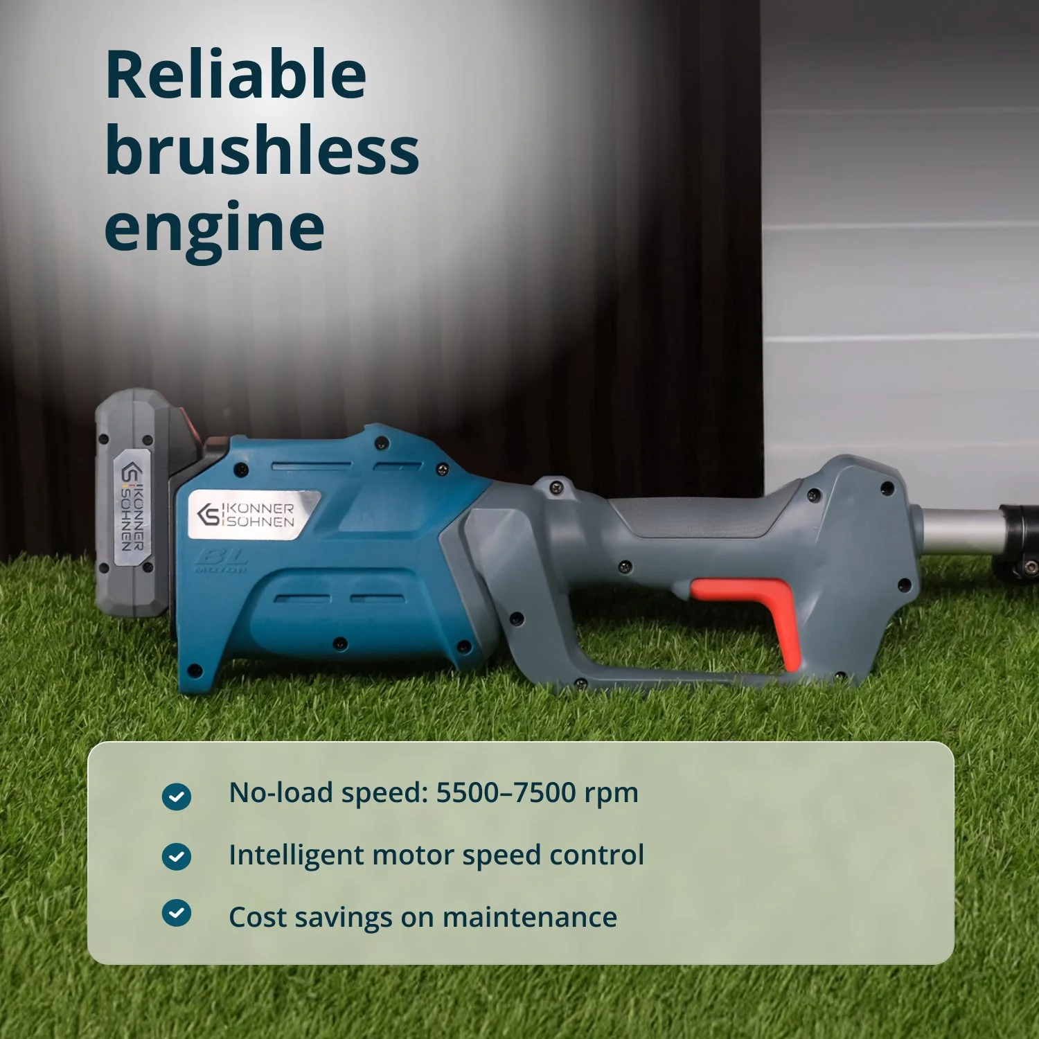 Pachet - Masina tuns gazon Konner & Sohnen KS 33LM-20V + Trimmer tuns iarba KS BCT-20V + CADOU 1 acumulator 20V, 4Ah [14]