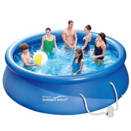 Piscina cu inel gonflabil Family Summer Waves Quick Set, 366 x 76 cm [1]