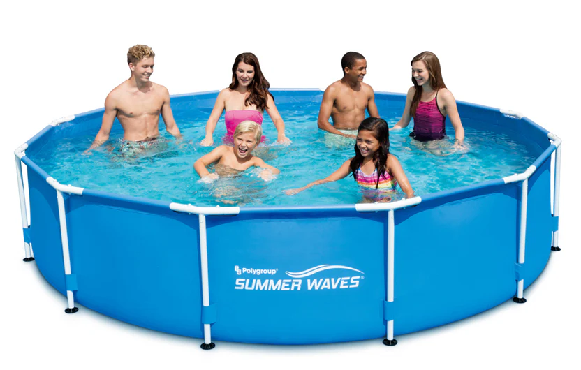 Piscina rotunda cu cadru metalic Summer Waves, 366 x 76 cm [4]