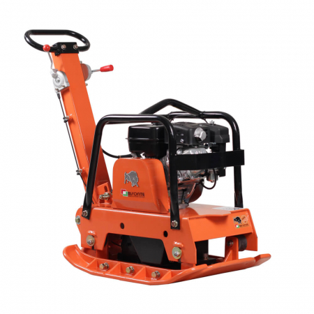 Plăci compactoare reversibile - Placa compactoare reversibila Bisonte PCR160-LE, Loncin G270F, 9 CP, benzina, 30.5 kN, 162 kg, talpa cu extensii