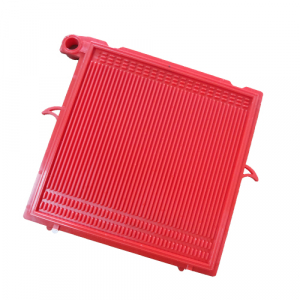 Placa cu gauri pentru filtru de vin Rover Colombo, 20x20 cm, rosie [1]