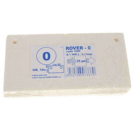 Placi filtrante - Placi filtrante 20x10 cm ROVER 0, degrosare forte, set 10 buc