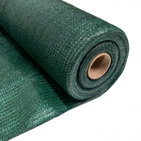 Plasa umbrire RURIS 80100, HDPE, protectie UV, verde, grad umbrire 80%, 2 x 50 m