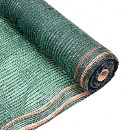 Casă și Grădină - Plasa umbrire RURIS 40050, HDPE, protectie UV, verde, grad umbrire 40%, 2 x 25 m