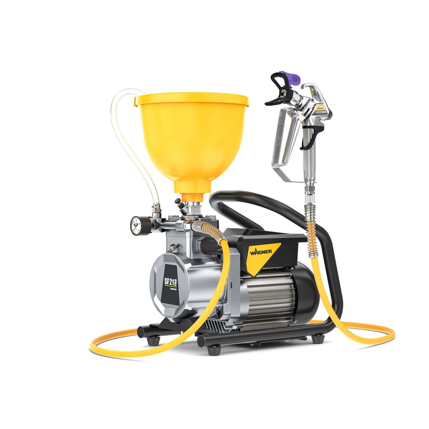 Constructii - Pompa airless cu membrana Wagner SuperFinish 21 PRO Lacquer SprayPack, 900 W, debit 2.1 l/min