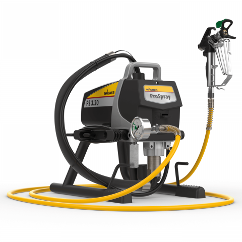 Pompe pentru zugravit si vopsit - Pompa airless cu piston Wagner ProSpray 3.20 HEA Spraypack skid, 1000 W, debit 1.6 l/min