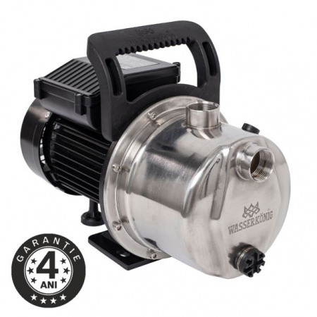 Pompe de apa - Pompa de suprafata autoamorsanta Wasserkonig WSKXG4046, 900 W, 67 L/min, Hmax. 46 m, corp inox