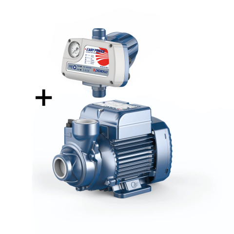 Pompe de apa - Pompa de suprafata periferica Pedrollo Easypump PKm 60, 370 W, 40 L/min, Hmax. 40 m, monofazata