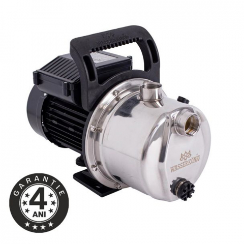 Pompe de apa - Pompa de suprafata Wasserkonig ISGR5270, 1200 W, 70 L/min, Hmax. 52 m, corp inox