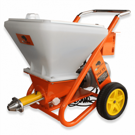 Pompe glet cu snec - Pompa cu snec pentru gleturi si decorativa Bisonte PAZ-T5, 230V, 2.2 kW, debit 15 l/min, capacitate 40 L