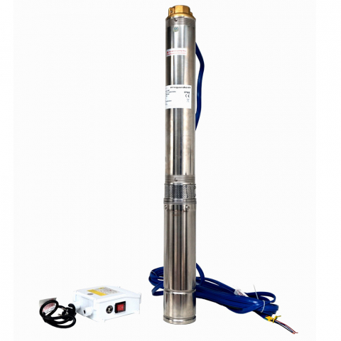 Pompe de apa - Pompa submersibila apa curata ProGARDEN PS 677, 1.5", 1100 W, 100 L/min, Hmax. 77 m, 11 etaje