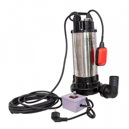 Pompa submersibila apa murdara Wasserkonig PST1800, 2", 1800 W, 330 L/min, Hmax. 12.7 m, cu tocator