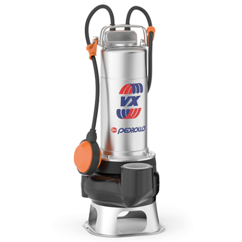 Pompe de apa - Pompa submersibila vortex Pedrollo VXm 15/35-N, 1100 W, 500 L/min, Hmax. 14 m, monofazata