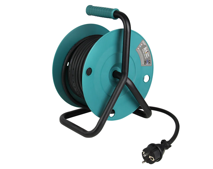 Prelungitor cu tambur Konner & Sohnen KS CR-15M, 4 prize, 15 m, 3 x 1.5 mmp, contact de protectie [4]