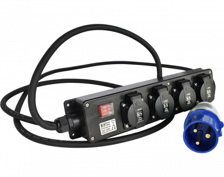 Electrice si Iluminat - Prelungitor industrial cu prize multiple KS EX3M-4S