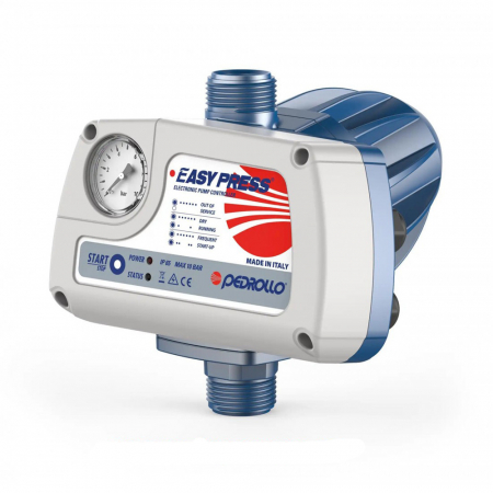 Automatizări pompe de apă - Presostat electronic Pedrollo EASYPRESS-2M, 1.5 kW, 1.5 bar, manometru inclus