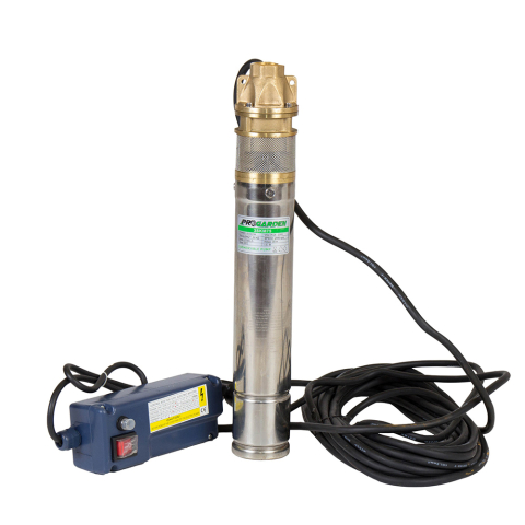 Pompe de apa - Pompa submersibila apa curata ProGARDEN 3SKM75, 1", 550 W, 45 L/min, Hmax. 30 m