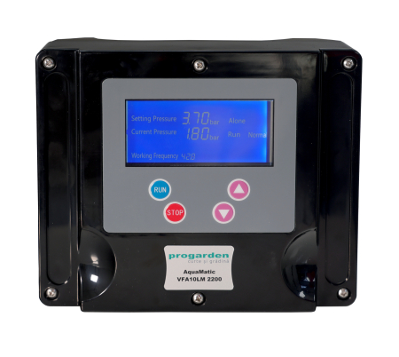 Controler VFD 20-50Hz ProGARDEN AquaMatic VFA10LM 2200, 2.2 kW, 1x230V-in, 1x230V-out, compact, LED [1]