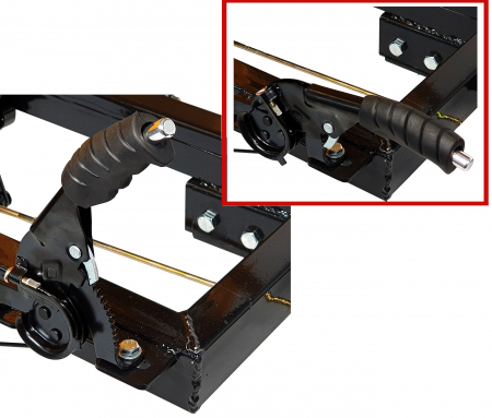 Remorca motocultor ProGARDEN Campo RM600C, 600 kg, 1 osie, prindere bolt, roti profil agricol 6.00-12 [2]