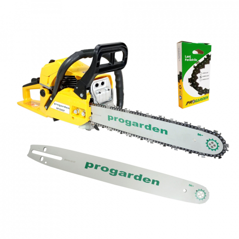 Casa si Gradina - Pachet Drujba / Motofierastrau ProGARDEN MF3040P, 3 CP, 51 cmc, 2 lame si 2 lanturi