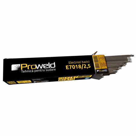 Electrozi sudură - Electrozi bazici ProWELD E7018, 2.5 x 350 mm, 5 kg