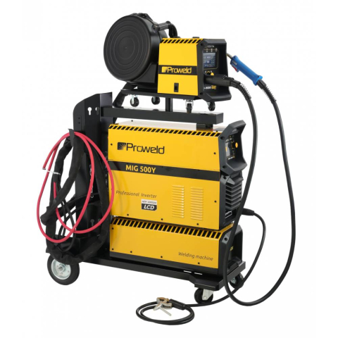 Sudura cu gaz protector (MIG/MAG) - ProWELD MIG 500Y Synergetic Invertor sudare profesional MIG/MAG, MMA, Lift TIG + derulator detasabil
