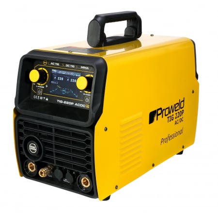 Invertor sudura ProWELD TIG 220P AC/DC, Puls, TIG, Aluminiu, MMA, 220A, electrozi 2.5-5 mm [1]