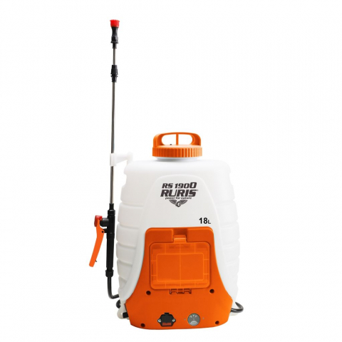 Atomizoare și pulverizatoare - Pulverizator electric Ruris RS 1900, 12V, 8Ah, 18 litri