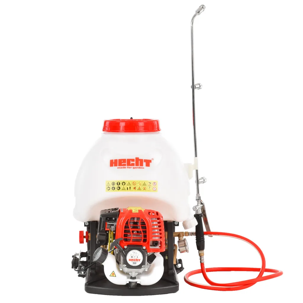 Atomizoare și pulverizatoare - Pulverizator pe benzina HECHT 433, 0.75 CP, motor 4 timpi, 15 L