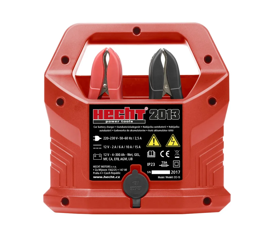 Redresor auto HECHT 2013, 12V, 15A, 4-300 Ah [1]