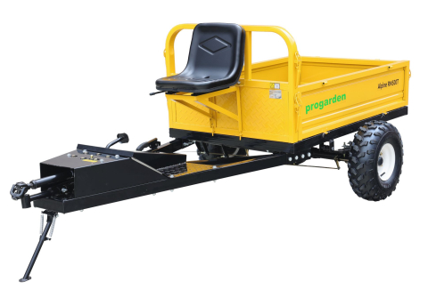 Remorca cu tractiune ProGARDEN Alpine RM500T, 500 kg, 1 osie, prindere bolt pentru motocultor, roti 19x7-8 [1]