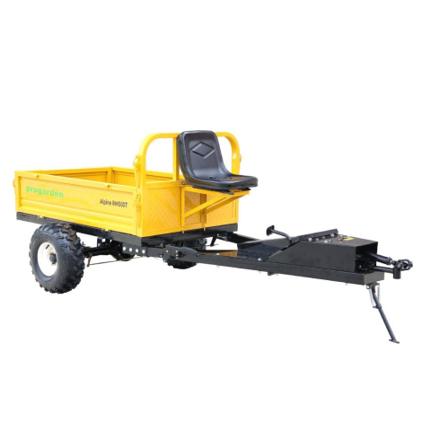 Remorci motocultoare - Remorca cu tractiune ProGARDEN Alpine RM500T, 500 kg, 1 osie, prindere bolt pentru motocultor, roti 19x7-8