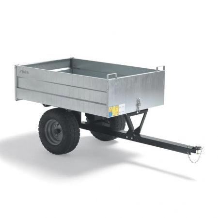 Casa si Gradina - Remorca PRO galvanizata Stiga, 100 kg / 240 litri