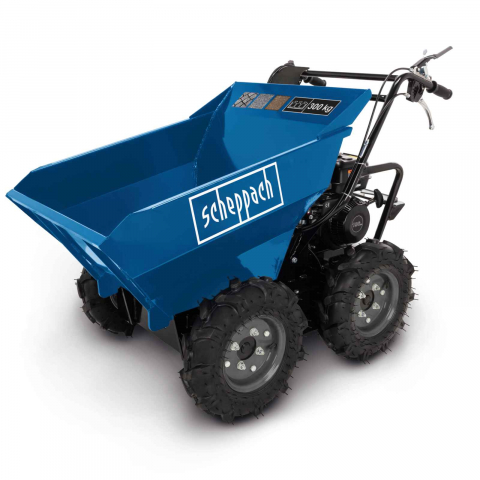 Construcții - Roaba cu motor Scheppach DP 3000, 5.6 CP, benzina, 3+1 viteze, 4x4, capacitate incarcare 300 kg