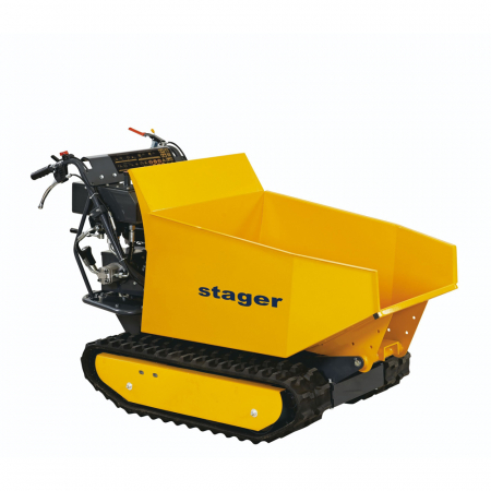 Constructii - Roaba cu motor Stager RMT500S, 6.5 CP, benzina, 3+1 viteze, senile, capacitate incarcare 500 kg