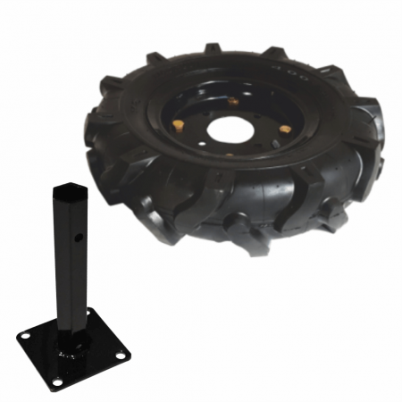 Agricultura - Roata cauciuc Bisonte, 4.00-8", manicot hexagon 23 mm