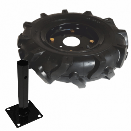 Agricultura - Roata cauciuc Bisonte, 5.00-12", manicot hexagon 32 mm