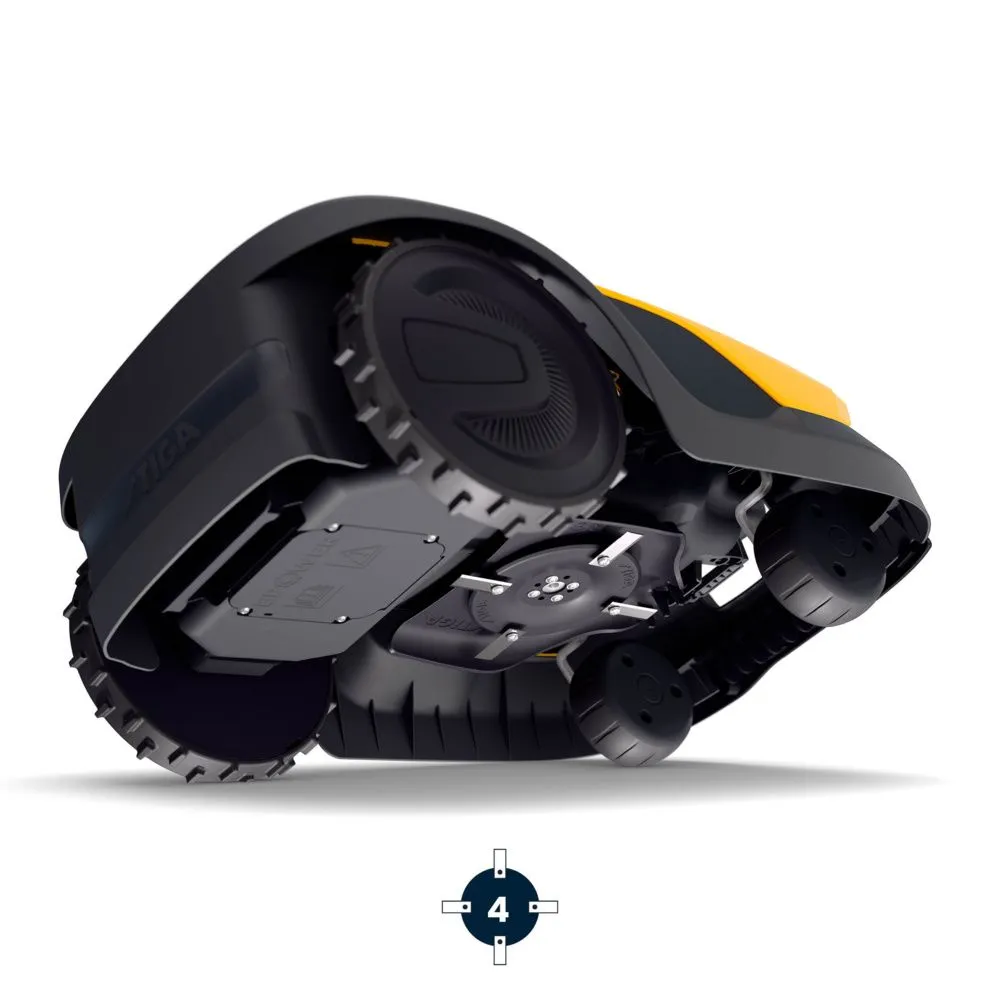 Robot de tuns gazon autonom cu tehnologie Stiga Vista A 10v, baterie 2.5 Ah, max. 1000 mp [4]