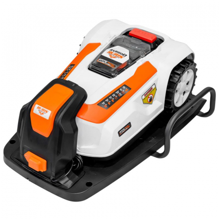 Robot de tuns gazon Ruris RXR800, 20V, 2Ah, latime de taiere 180 mm, suprafata max. 800 mp