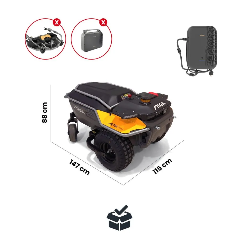 Robot de tuns iarba autonom Stiga APX Pro, 56 V, 110 cm (fara acumulatori si masa de taiere) [11]