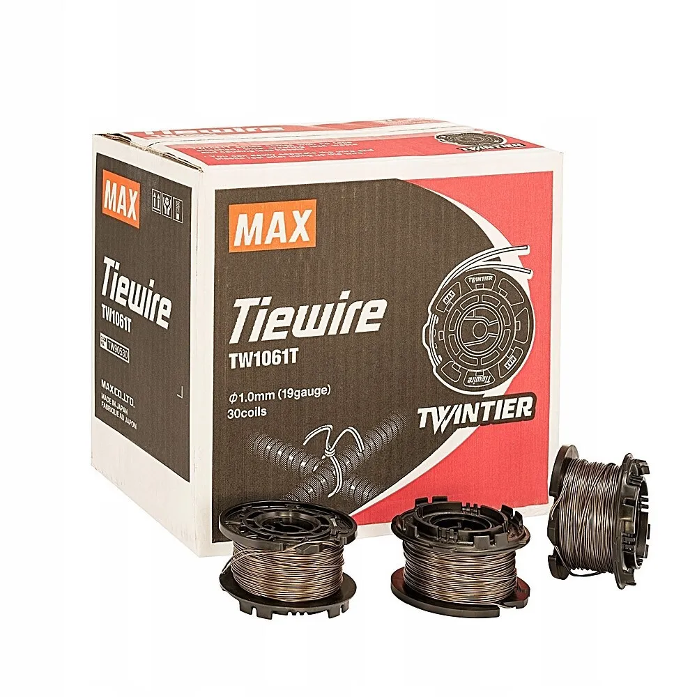 Scule și unelte - Set 30 role de sarma de 1 mm, tip TW1061T, pentru masina de legat fier-beton MAX RB401T, RB441T, RB443T, RB611T