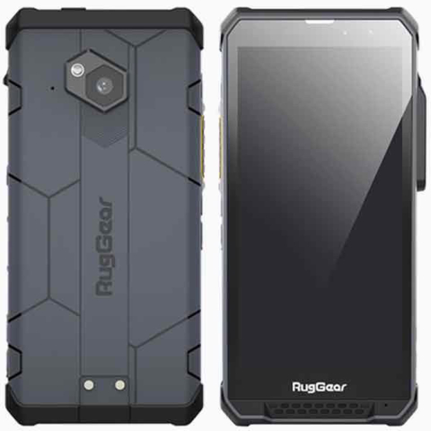 PTI-DATI – Protectia lucratorilor izolati - RugGear RG880 - Dispozitiv smartphone LTE multitasking 4G, Dual Sim, 128GB ROM, 6GB RAM, Negru