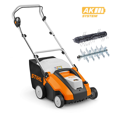 Campanie Primavara Stihl - Scarificator si aerator gazon cu acumulator Stihl RLA 240, 36V, 34 cm, cos 50 L